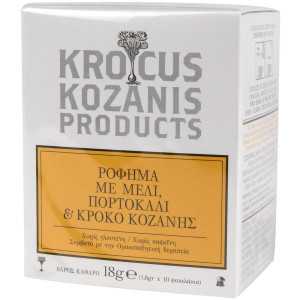 Krocus Kozanis ρόφημα με μέλι, πορτοκάλι & κρόκο Κοζάνης 10x1,8gr Krocus Kozanis - 1