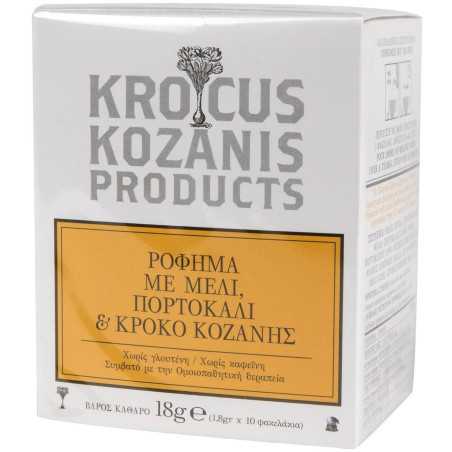 Krocus Kozanis ρόφημα με μέλι, πορτοκάλι & κρόκο Κοζάνης 10x1,8gr Krocus Kozanis - 2