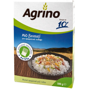 Agrino ρύζι basmati σε μαγειρικό σακουλάκι 4x125gr Agrino - 1