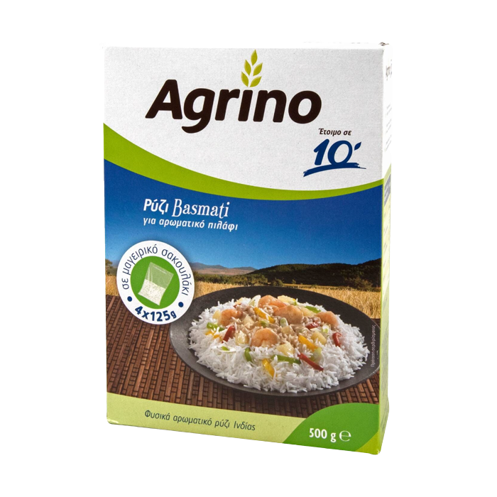 Agrino ρύζι basmati σε μαγειρικό σακουλάκι 4x125gr Agrino - 1