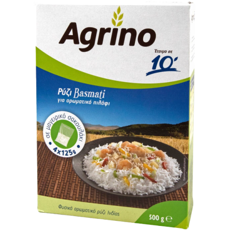 Agrino ρύζι basmati σε μαγειρικό σακουλάκι 4x125gr Agrino - 1