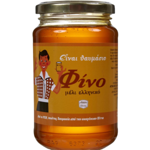 Φίνο μέλι ελληνικό σε γυάλινο βάζο 450gr  - 1