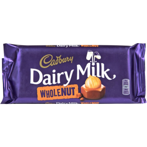 Cadbury dairy milk σοκολάτα γάλακτος με ολόκληρα φουντούκια 120gr Cadbury - 1