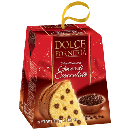 Dolce forneira panettone chocolate chips 100gr