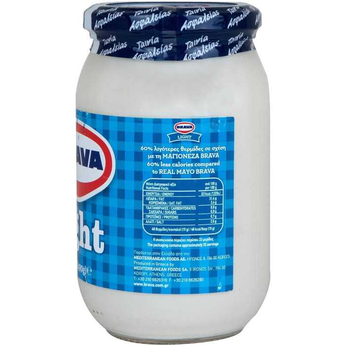 Brava μαγιονέζα light 500ml Brava - 2