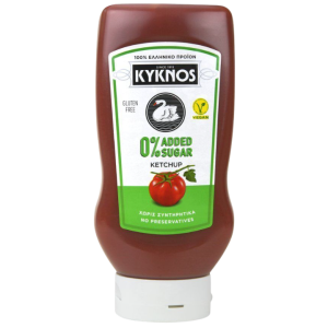 Κύκνος ketchup χωρίς προσθήκη ζάχαρης top down 550gr Κύκνος - 1