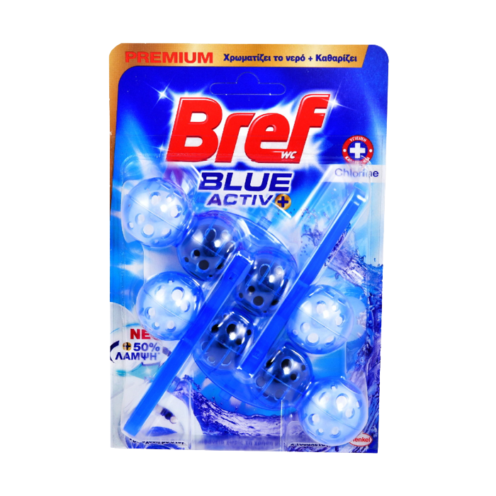 Bref μπλοκ WC blue activ hygiene 2x51ml