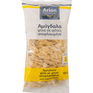 Arion food αμύγδαλα ψίχα αποφλοιωμένα σε φέτες 150gr Arion food - 1