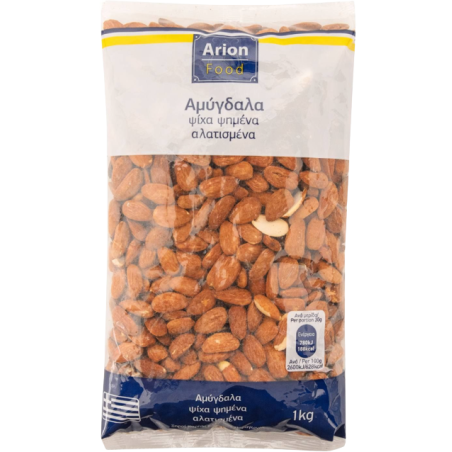 Arion food αμύγδαλα ψημένα αλατισμένα ψίχα 1kg Arion food - 1