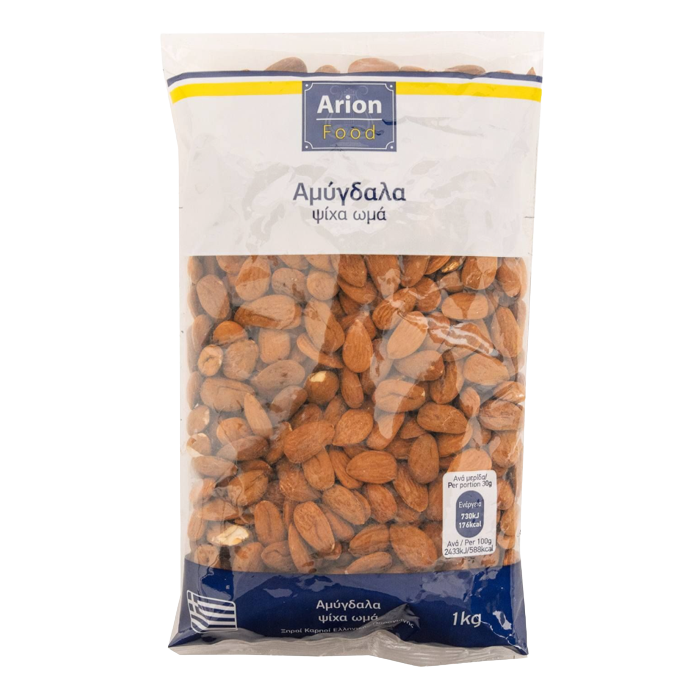 Arion food αμύγδαλα ωμά ψίχα 1kg Arion food - 1