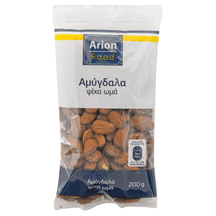 Arion food αμύγδαλα ωμά ψίχα 200gr Arion food - 1