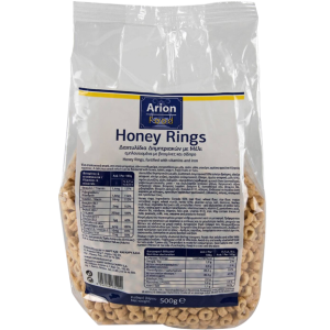 Arion food δημητριακά δαχτυλίδια με μέλι 500gr Arion food - 1