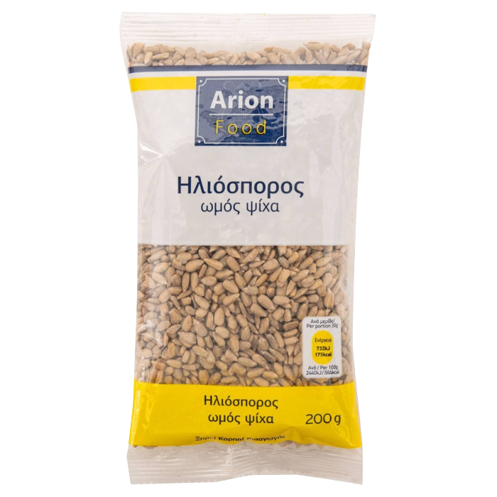 Arion food ηλιόσπορος ωμός ψίχα 200gr Arion food - 1