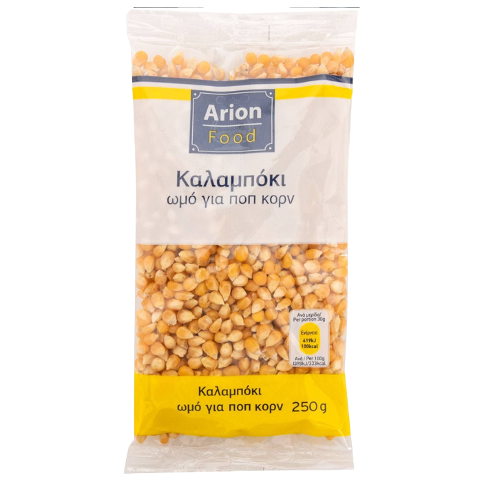 Arion food καλαμπόκι ωμό ποπ κορν 250gr Arion food - 1