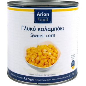 Arion food κονσέρβα καλαμπόκι γλυκό σε κόκκους 1,87kg Arion food - 1