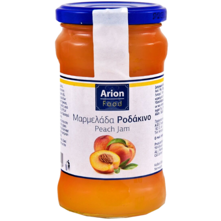 Arion food μαρμελάδα ροδάκινο 375gr Arion food - 1