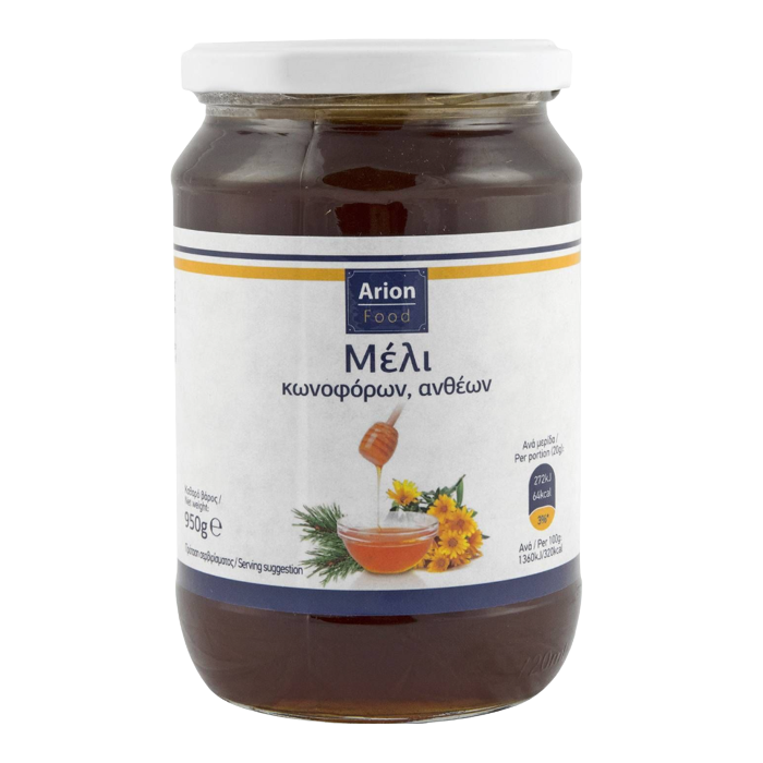 Arion food μέλι κωνοφόρων ανθέων 950gr