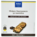 Arion food μπάρες δημητριακών με μαύρη σοκολάτα 6x23gr Arion food - 1