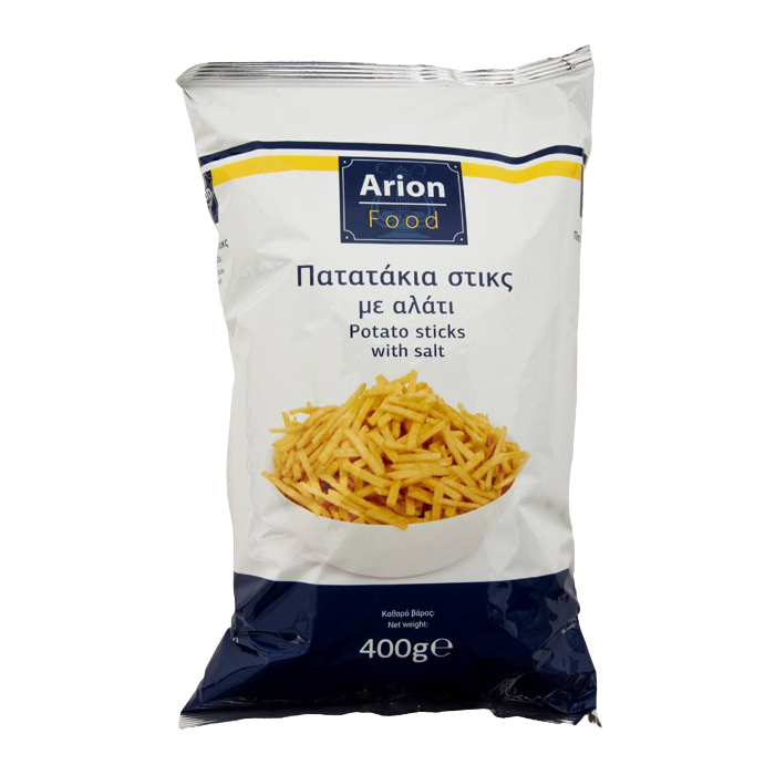 Arion food πατατάκια sticks με αλάτι 400gr