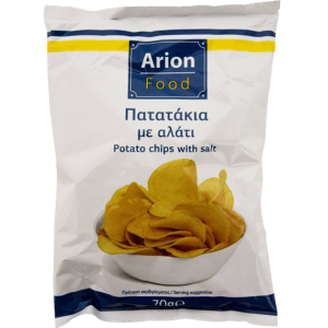 Arion food πατατάκια με αλάτι 70gr Arion food - 1