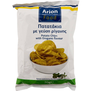 Arion food πατατάκια με ρίγανη 70gr Arion food - 1