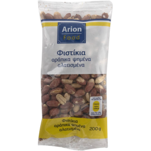 Arion food φυστίκια αράπικα ψημένα αλατισμένα 200gr Arion food - 1