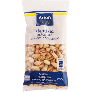 Arion food φυστίκια κελυφωτά ψημένα αλατισμένα 200gr Arion food - 1