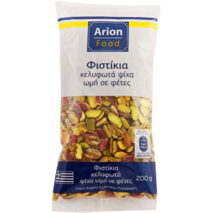 Arion food φυστίκια κελυφωτά ψίχα ωμά σε φέτες 200gr Arion food - 1