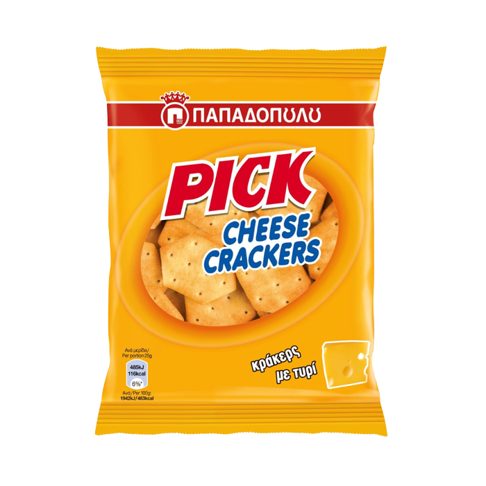 Παπαδοπούλου mini pick crackers με κασέρι 45gr