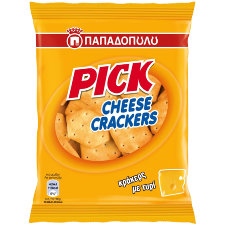 Παπαδοπούλου mini pick crackers με κασέρι 45gr