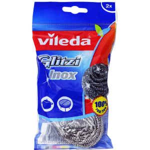 Vileda gltzi inox συρματάκι κουζίνας 2τεμ Vileda - 1