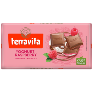 Terravita σοκολάτα yoghurt-raspberry 100gr Terravita - 1