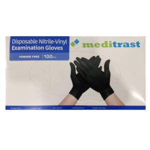 Meditrast γάντια νιτροβινυλίου χωρίς πούδρα S/M/L/XL 100τεμ Meditrast - 1