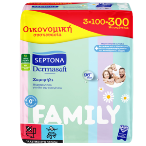Septona dermasoft μωρομάντηλα family 24x100τεμ Septona - 1