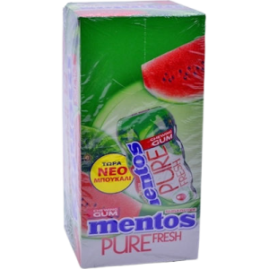 Mentos τσίχλες pure fresh μπουκάλι καρπούζι 12x28gr Mentos - 1