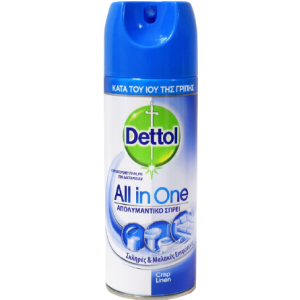Dettol all in one απολυμαντικό spray crisp linen 6x400ml Dettol - 1