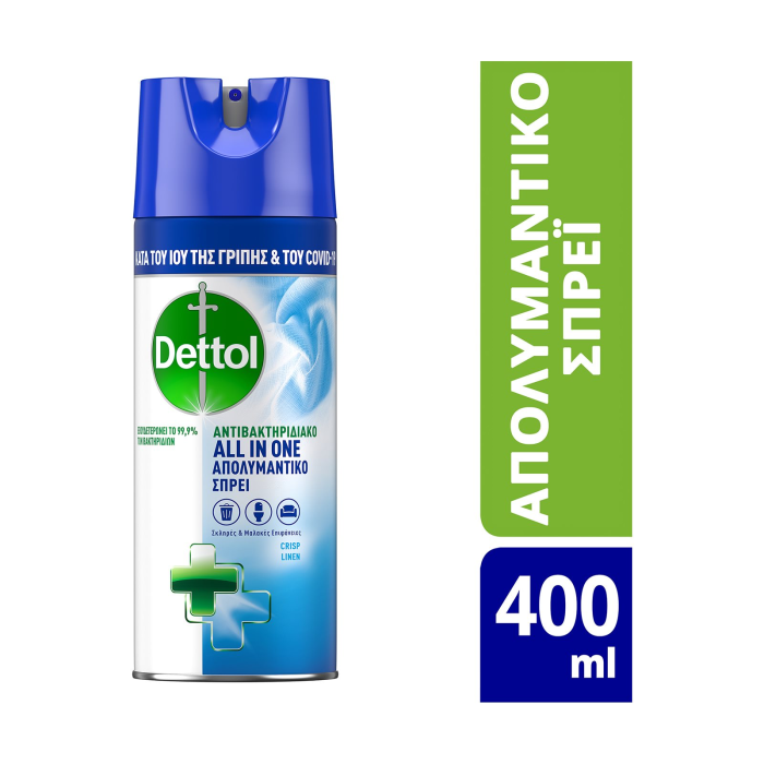 Dettol all in one απολυμαντικό spray crisp linen 6x400ml Dettol - 3