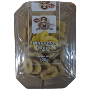 Bally nuts αποξηραμένη-ζαχαρωμένη μπανάνα 120gr  - 1