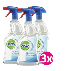 Dettol απολυμαντικό επιφανειών surface cleanser 3x500ml