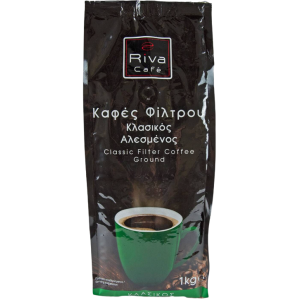 Riva cafe καφές φίλτρου αλεσμένος κλασικός 1kg  - 1
