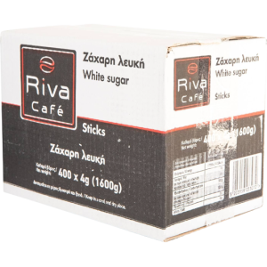 Riva cafe ζάχαρη λευκή σε sticks 400x4gr  - 1