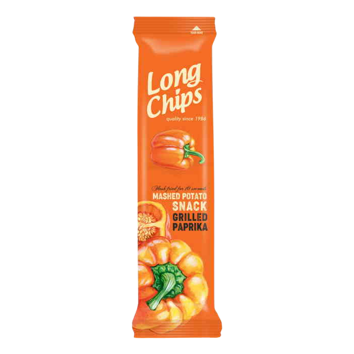 Long chips από πουρέ πατάτας με πάπρικα 75gr