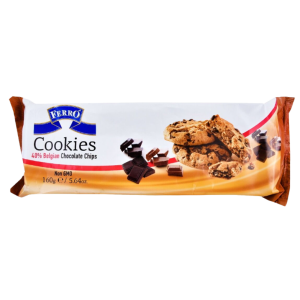 Ferro μπισκότα cookies με κομμάτια σοκολάτας 160gr  - 1