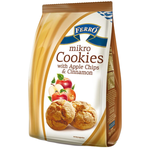 Ferro μπισκότα mini cookies με μήλο και κανέλα 70gr