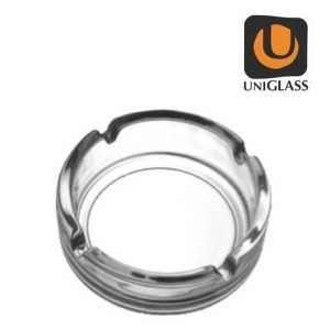 Uniglass selena σταχτοδοχείο γυάλινο διάφανο 105mm 24τεμ 60055