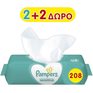 Pampers μωρομάντηλα sensitive 4x52τεμ Pampers - 1